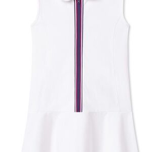Girls Classic Prep Vivian Performance Tennis Dress White Size 14